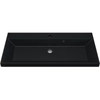 Раковина Uperwood Classic 293020634 100x45 см, накладная, уголь