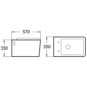 Изображение товара унитаз подвесной santiline sl-5003b безободковый, с сиденьем микролифт, черный