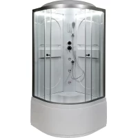 Душевая кабина 90x90x215 см Deto L690LED+GM прозрачное