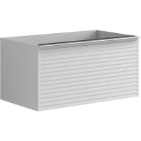 Тумба под раковину Onsen Pixel White 68-BP-082-S2-M03 80 см, подвесная, белый матовый