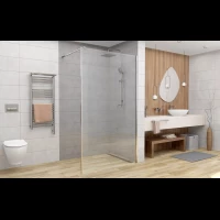 Неподвижная перегородка 120 см Deto MC120 прозрачное