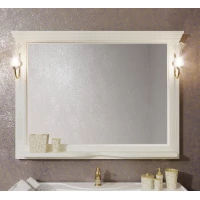 Зеркало 129x101 см слоновая кость Opadiris Риспекто