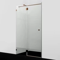 Душевая дверь WasserKRAFT Paar 88H05 121,8 см, профиль розовое золото, стекло прозрачное