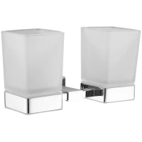 Стакан для зубных щеток Belz B90208 двойной, настенный, хром