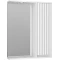 Зеркальный шкаф Brevita Balaton BAL-04065-01-П 62,5x80 см R, с подсветкой, выключателем, белый матовый - 2