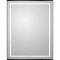 Зеркало BelBagno Kraft SPC-KRAFT-700-900-LED-TCH-WARM-NERO 70x90 см, с LED-подсветкой, сенсорным выключателем, антизапотеванием, черный