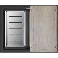 Кухонная мойка Paulmark Lumi-Multi Sink LU-MULTI 55-AN 55x45 см, антрацит