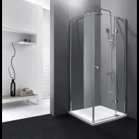 Душевой уголок Cezares Verona 90x90 см текстурное стекло VERONA-W-A-1-90-P-Cr-R