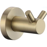 Крючок Savol S-005654C двойной, для ванны, золотой матовый