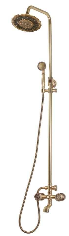 Душевая система Bronze De Luxe Royal 10121DF презервативы luxe royal classic гладкие 3 шт