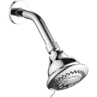 Верхний душ Gappo G19 90 мм, с кронштейном, 5 режимов, хром