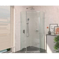 Душевой уголок Berges Solo T 061109 100x100 см, профиль хром, стекло прозрачное