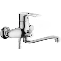 Смеситель для ванны D-Lin D146422-2 универсальный, с душевым гарнитуром, хром