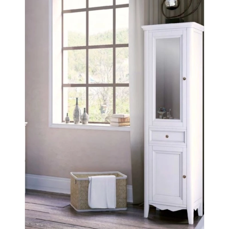 Шкаф-колонна напольная левая белый Tiffany World Veronica Nuova VER3050S-B