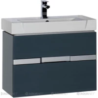 Тумба сине-серый 78,6 см Aquanet Виго 00183364