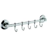 Планка с крючками D-Lin D201853-5 для ванны, хром