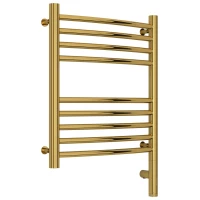 Полотенцесушитель электрический 500x400 золотой МЭМ правый, перемычка выгнутая Сунержа Богема 3.0 03-5803-5040