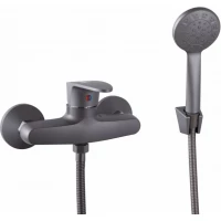 Смеситель для душа Plstart PL2005-17 с душевым гарнитуром, оружейная сталь