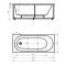 Акриловая гидромассажная ванна 160x70 см пневматическое управление плоские форсунки Aquatek Оберон-160 - 8