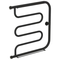 Полотенцесушитель водяной 600x600 темный титан муар Сунержа Лира 2 полки 15-0012-6060