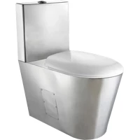 Унитаз-компакт Nofer 13016.B с сиденьем, хром
