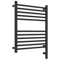 Полотенцесушитель электрический 600x500 темный титан муар МЭМ правый, перемычка прямая Сунержа Богема 3.0 15-5805-6050