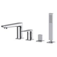 Смеситель на борт ванны BelBagno Carin CAR-VIM4-CRM