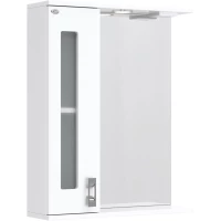 Зеркальный шкаф 58x71,2 см белый глянец L Onika Кристалл 205817
