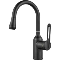 Смеситель для раковины Raffine F101H черный матовый