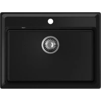 Кухонная мойка GranFest Level 660 66x50 см, черный