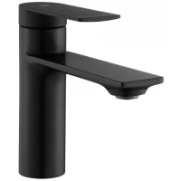Смеситель для раковины Rea Storm REA-B9986 без донного клапана, черный матовый