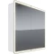 Зеркальный шкаф 90x80 см белый глянец Lemark Element LM90ZS-E - 1