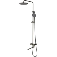 Душевая система Aquatek Альфа AQ2942BGM 250 см, со смесителем, оружейная сталь матовый