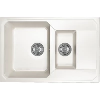 Кухонная мойка Dr.Gans Кардинал 760К 29.035.D0760.401 76x50 см, белый