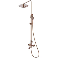 Душевая система Wonzon & Woghand Tor WW-88047073-RG 300 мм, со смесителем, розовое золото