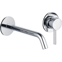 Смеситель для раковины AQUAme Siena AQM6215CR встраиваемый, без донного клапана, хром