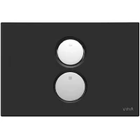 Кнопка смыва Vitra Twin 740-0211 для инсталляции, черный матовый