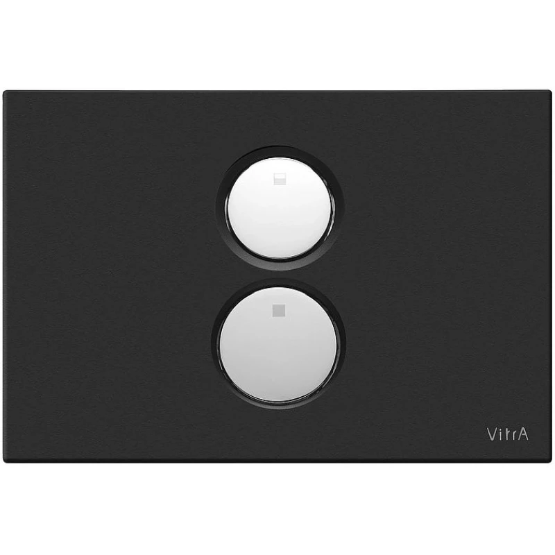 Смывная клавиша Vitra Twin черный матовый 740-0211
