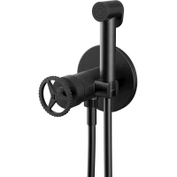 Гигиенический душ Remer Chrono CH65WCFP со смесителем, черный хром матовый