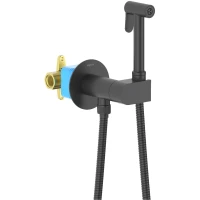 Гигиенический душ Aquatek Оберон AQ1024MB со смесителем, черный матовый