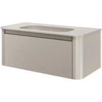 Тумба с раковиной Armadi Art Voi Cashmere 782-100-C + 786-100-C без отв. 102 см, подвесная, кашемир матовый