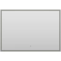 Зеркало Misty Сириус СИР-02-100_70-14 100x70 см, с LED-подсветкой, сенсорным выключателем, белый матовый