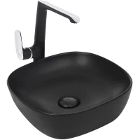 Раковина-чаша WeltWasser Elbach 2184 MB 10000004527 37x37 см, накладная, черный матовый