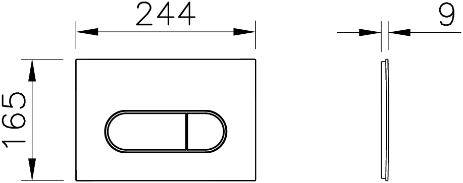 Смывная клавиша VitrA Root Round черный матовый 740-2211 - фото 5