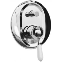 Смеситель для ванны Magliezza Grosso Bianco 50147-cr встраиваемый, хром