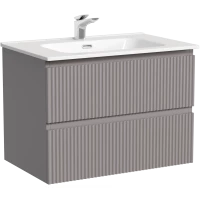 Тумба под раковину Sancos Snob R SNR70SM 69 см, подвесная, серый матовый