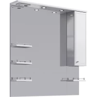 Зеркальный шкаф 100x108 см белый глянец Aqwella Barcelona Lux Ba.02.10