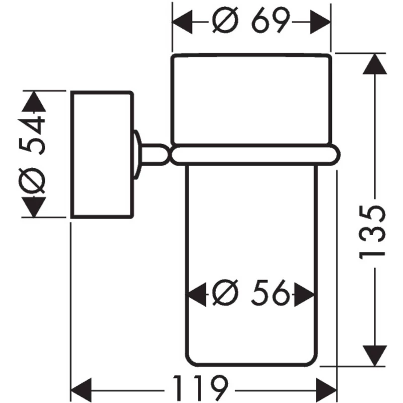 Стакан Axor Uno 41534000