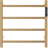 Полотенцесушитель электрический AQUAme AQM3124BG 474x475, диммер правый, золотой матовый