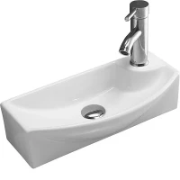 Раковина CeramaLux 7946L 45,5x22,5 см L, рукомойник, белый